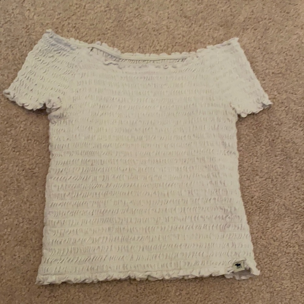 White off the shoulder shirt